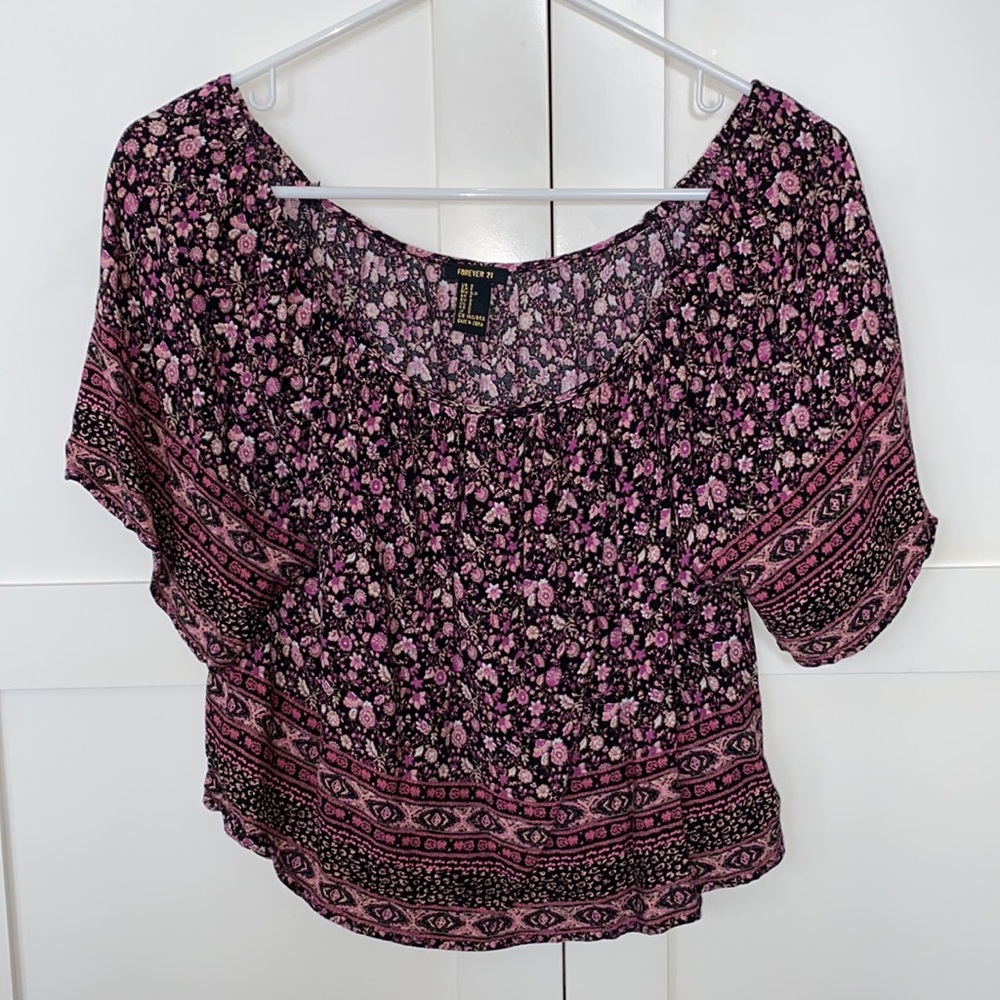Forever 21 Floral Crop Top
